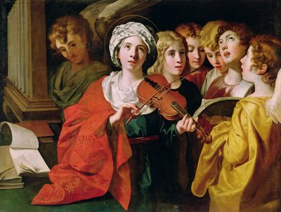 Santa Cecilia con un coro de Domenichino